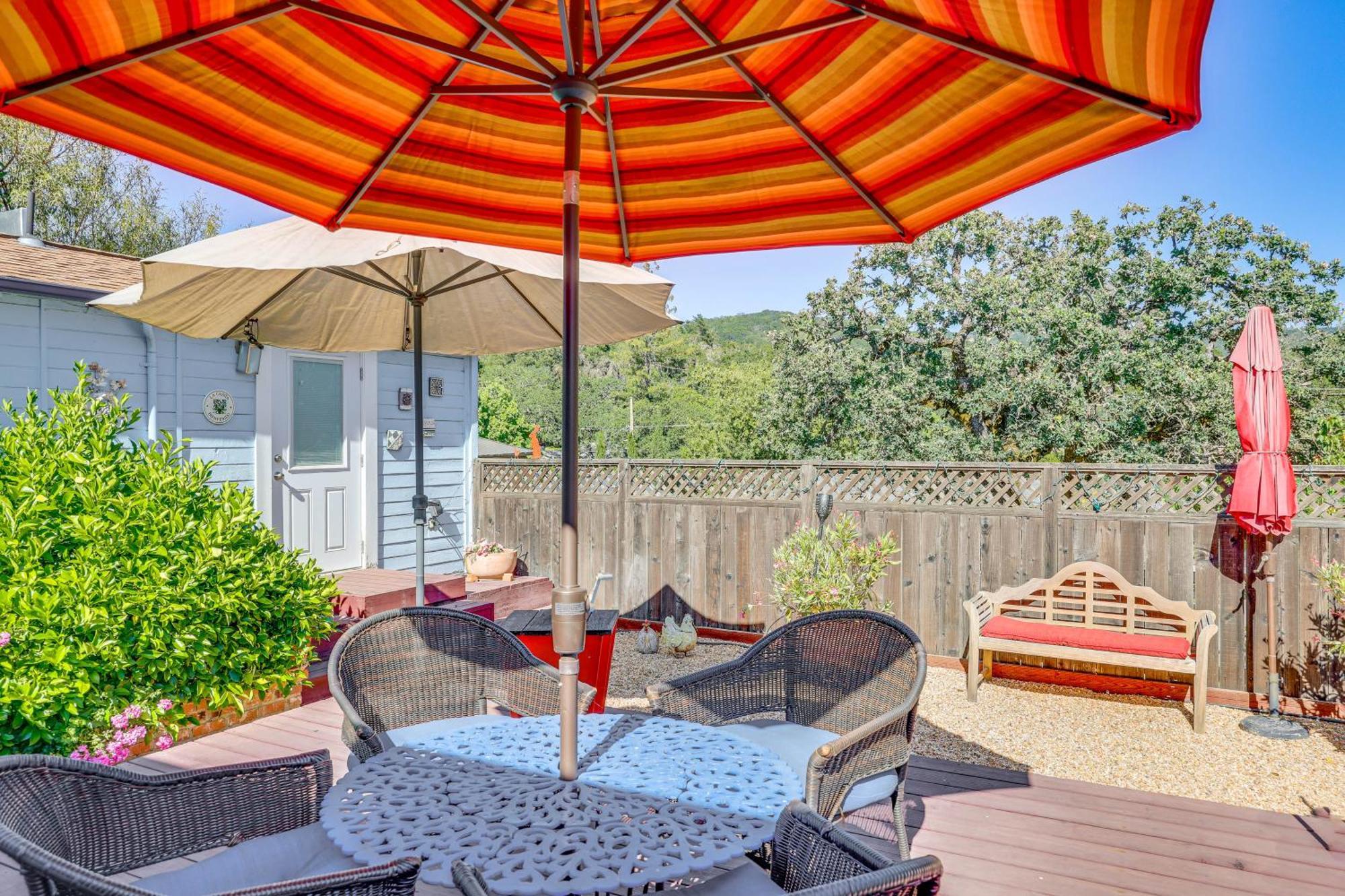 Romantic Casita With Garden And Deck 2 Miles To Plaza! Σονόμα Εξωτερικό φωτογραφία